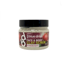 BLUE DROP FACE & BODY CLAY SCRUB POMEGRANATE